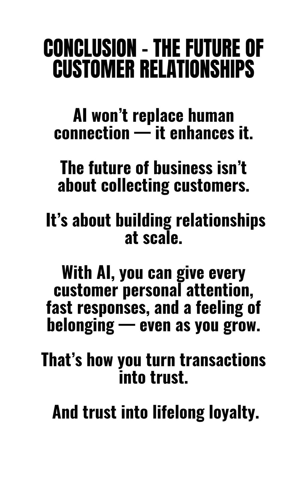 6. AI for Customer Experience & Retention